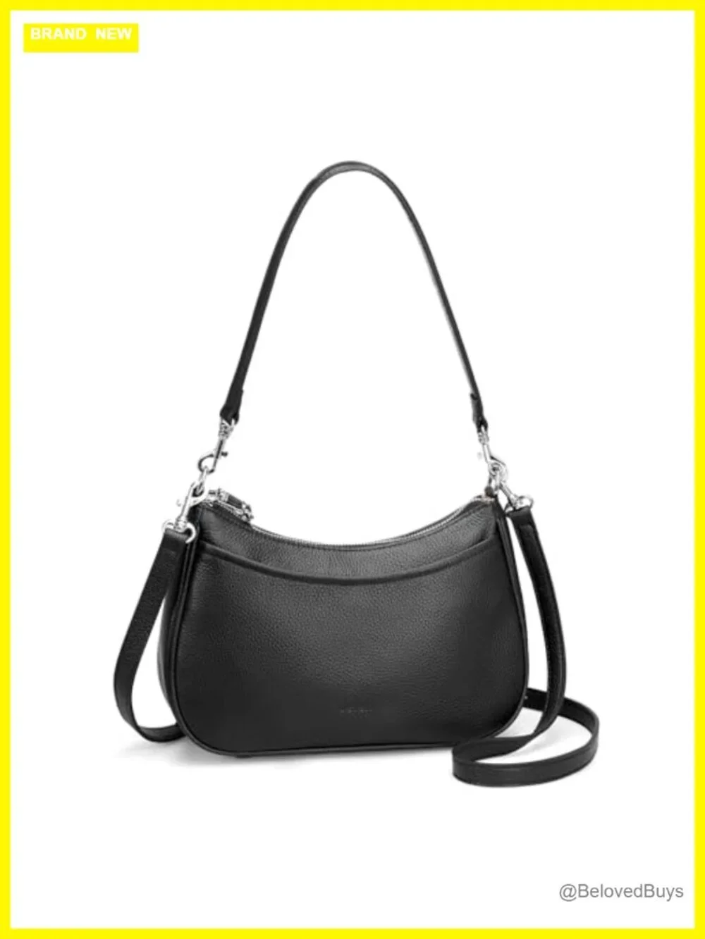 Genuine Leather Crossbody Hobo Bag Anti Theft RFID Shoulder Purse